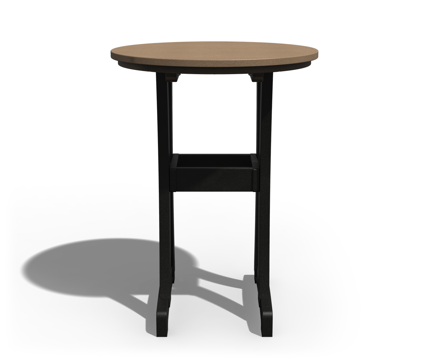 Patiova Recycled Plastic 30" Round Legacy Bar Table - LEAD TIME TO SHIP 3 WEEKS