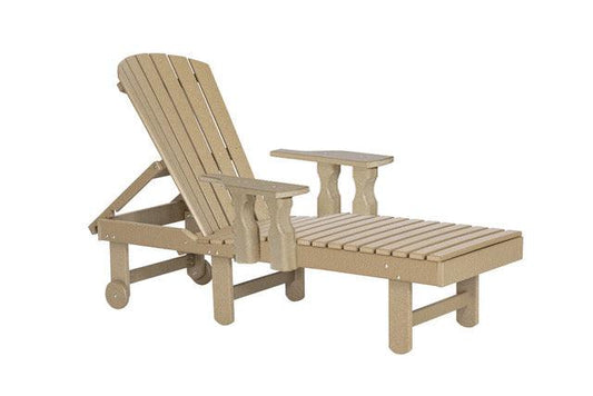 Leisure Lawns Amish Made Recycled Plastic Fanback Lounge w/ Arms Model #331A - LEAD TIME TO SHIP 4 WEEKS