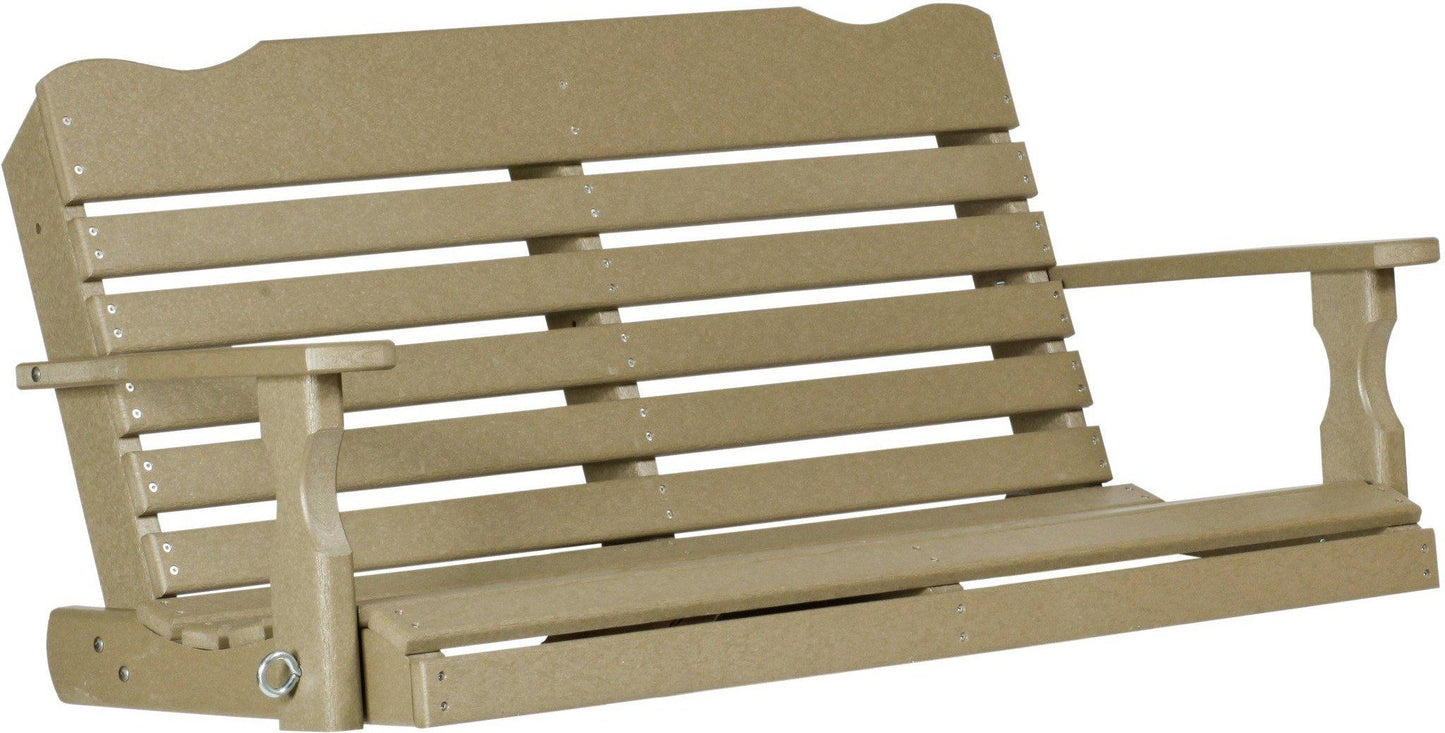 Leisure Lawns Amish Made Recycled Plastic 4' West Chester Porch Swing Model # 410 - LEAD TIME TO SHIP 4 WEEKS