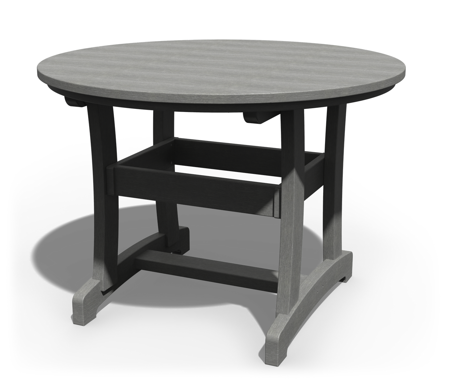 Patiova Recycled Plastic 42" Round Legacy Dining Table - LEAD TIME TO SHIP 4 WEEKS