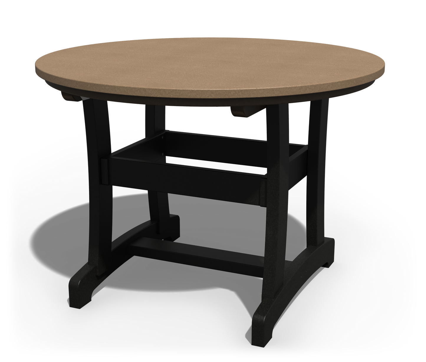 Patiova Recycled Plastic 42" Round Legacy Dining Table - LEAD TIME TO SHIP 4 WEEKS