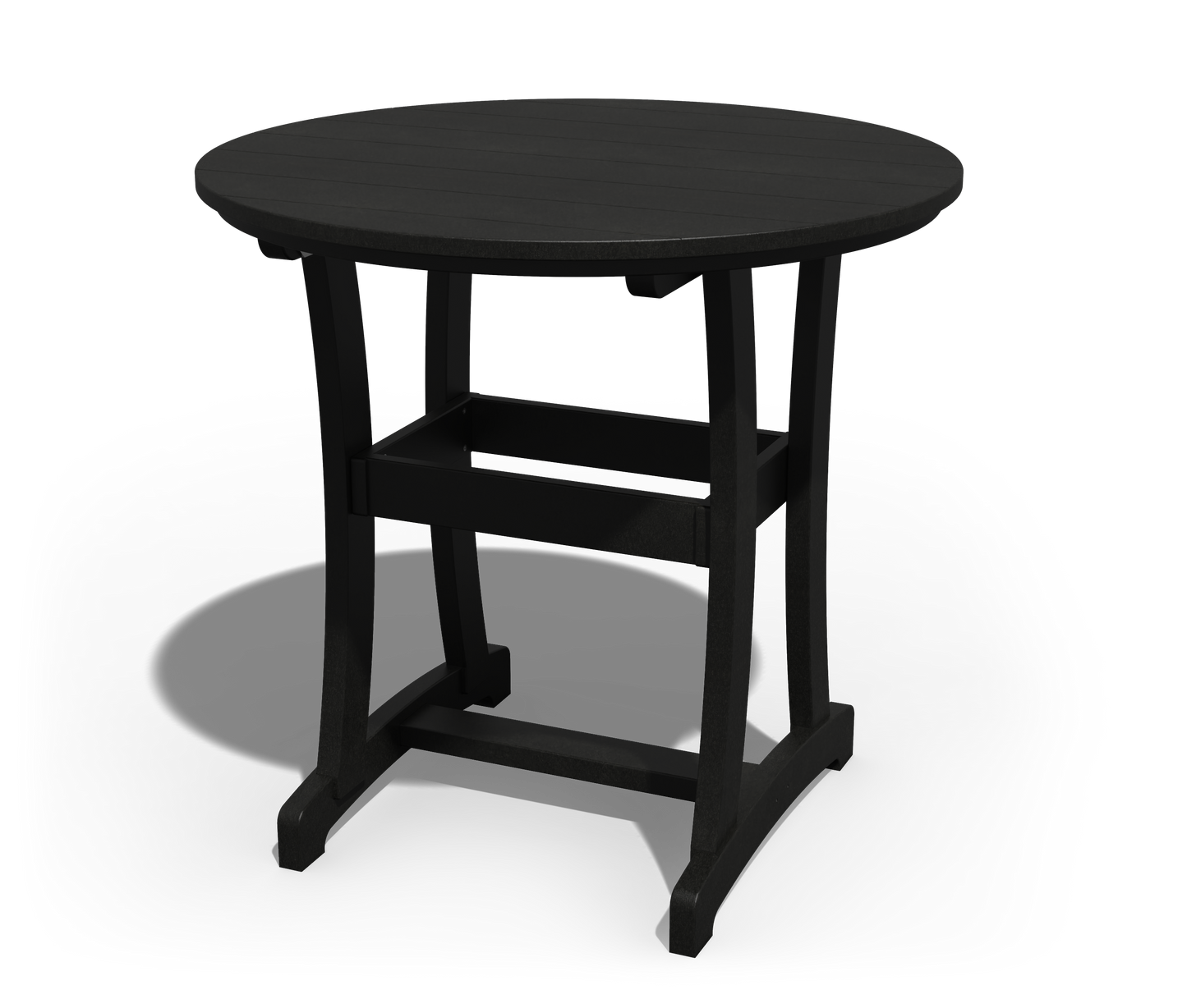 Patiova Recycled Plastic 42" Round Legacy Bar Table - LEAD TIME TO SHIP 3 WEEKS
