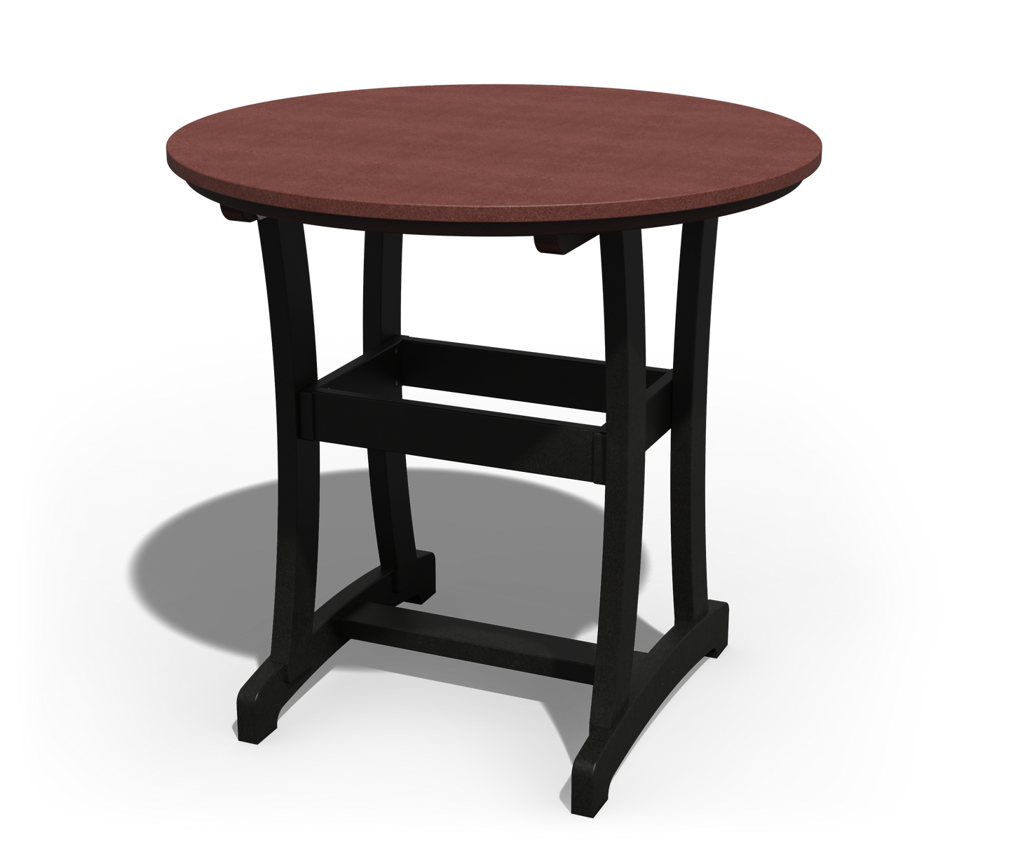 Patiova Recycled Plastic 42" Round Legacy Bar Table - LEAD TIME TO SHIP 4 WEEKS