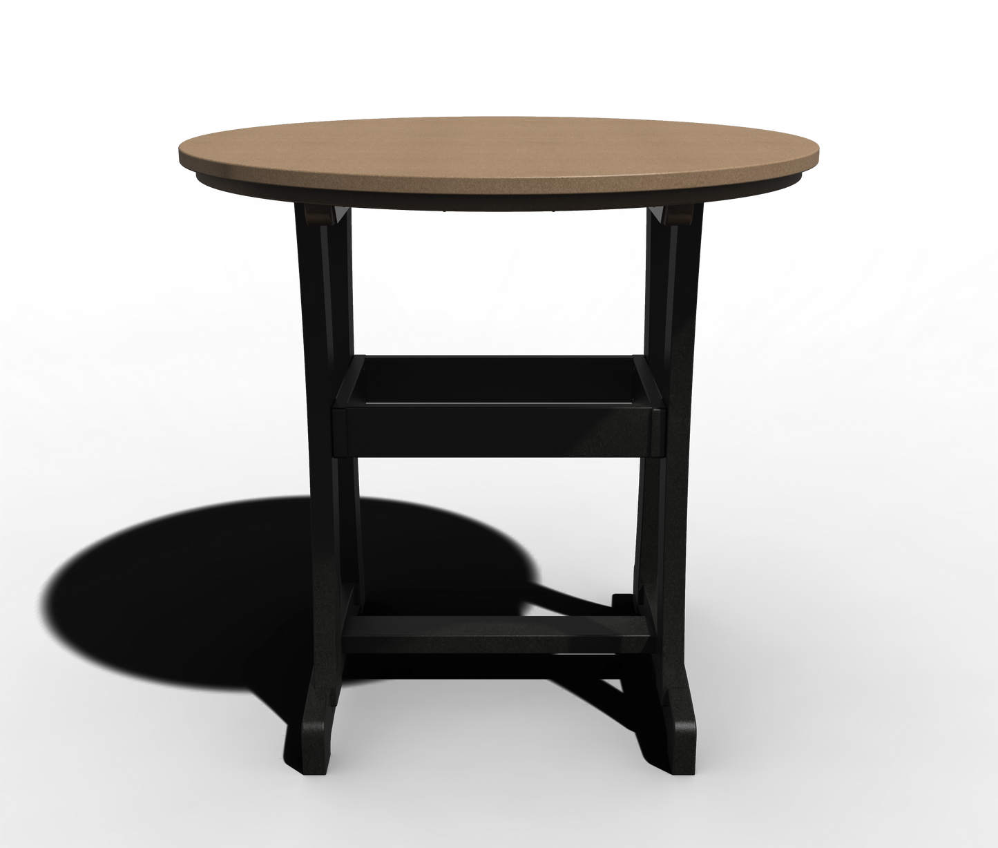 Patiova Recycled Plastic 42" Round Legacy Bar Table - LEAD TIME TO SHIP 3 WEEKS