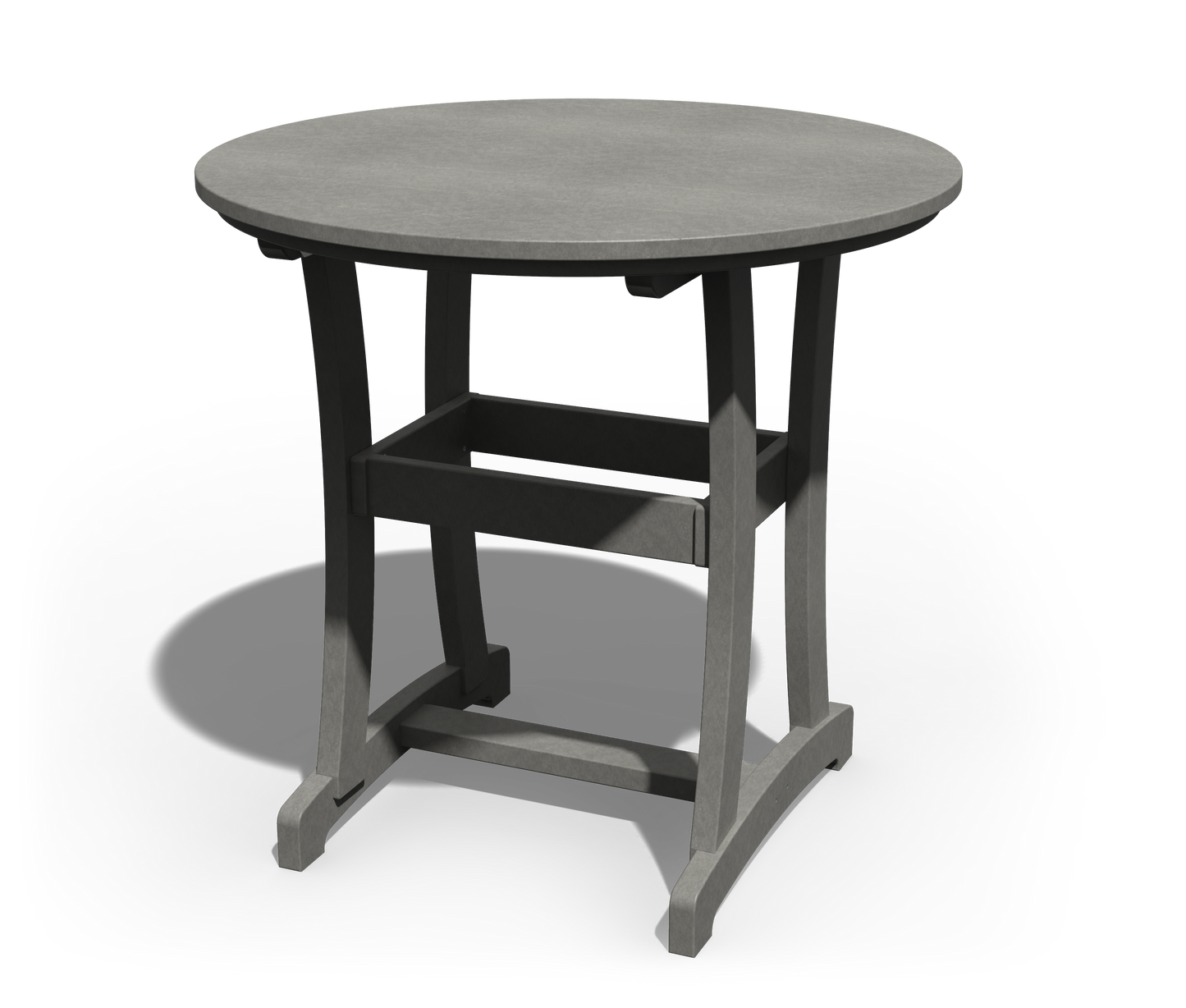 Patiova Recycled Plastic 42" Round Legacy Bar Table - LEAD TIME TO SHIP 3 WEEKS