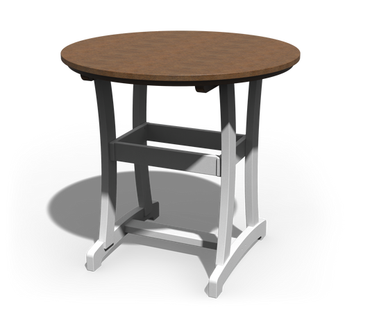 Patiova Recycled Plastic 42" Round Legacy Bar Table - LEAD TIME TO SHIP 3 WEEKS