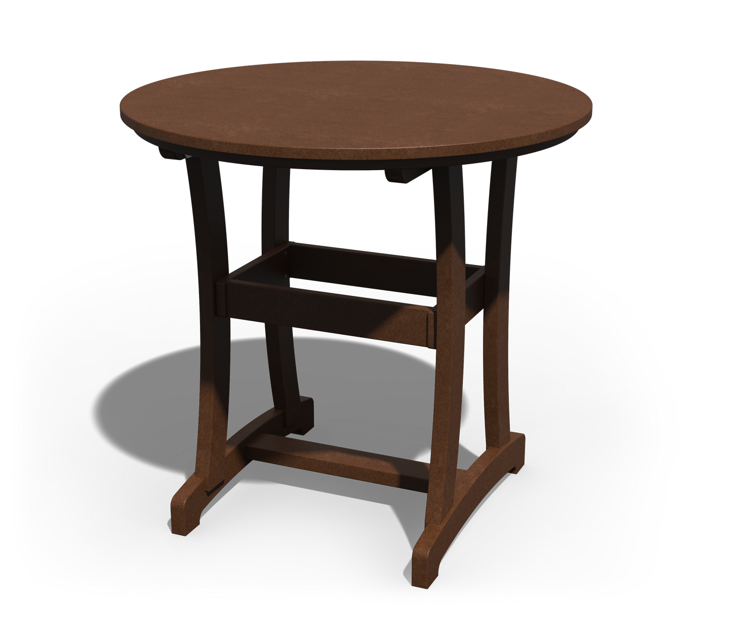 Patiova Recycled Plastic 42" Round Legacy Bar Table - LEAD TIME TO SHIP 3 WEEKS
