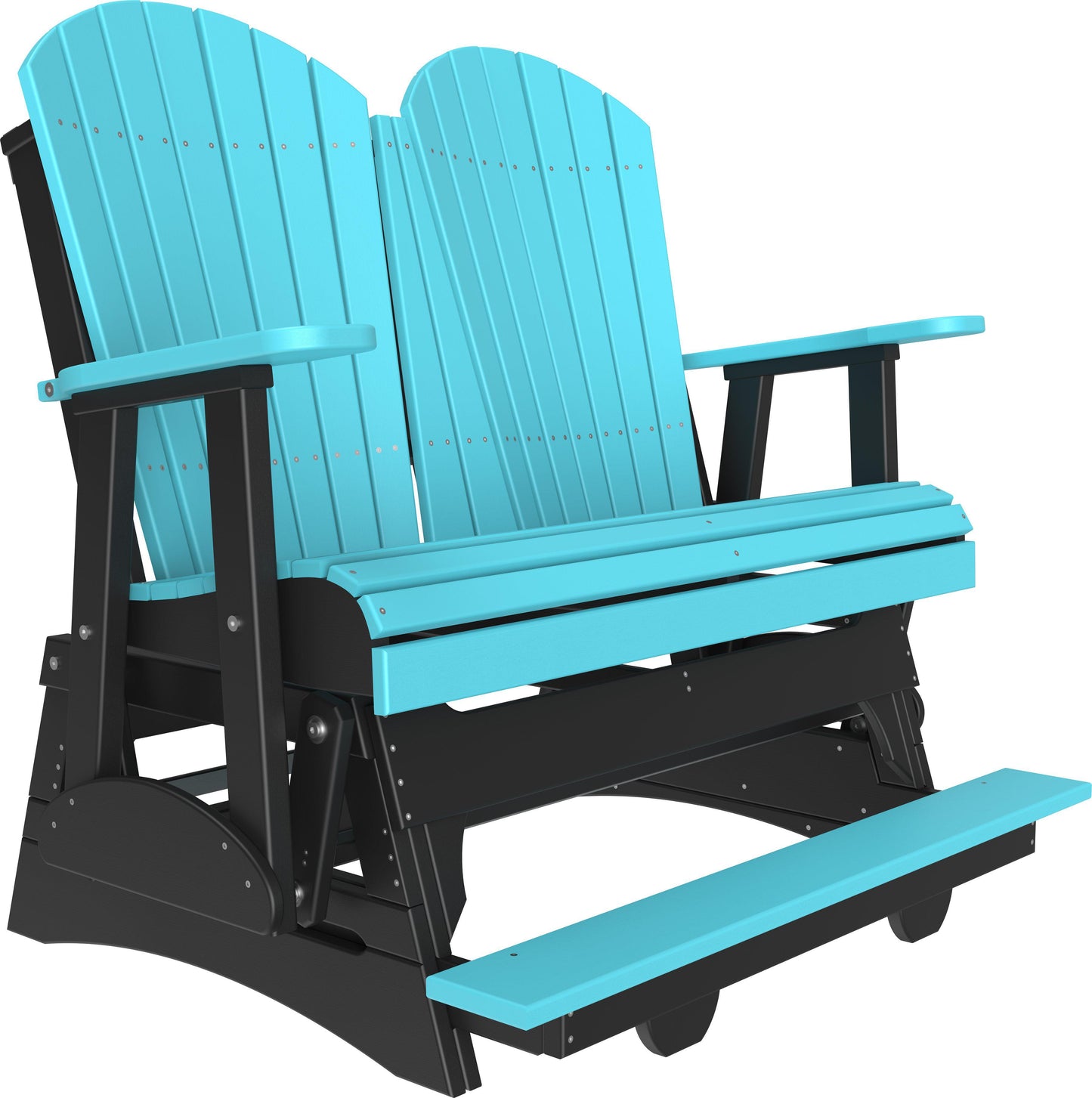 LuxCraft Recycled Plastic Counter Height 4' Adirondack Balcony Glider  - LEAD TIME TO SHIP 7 BUSINESS DAYS OR LESS