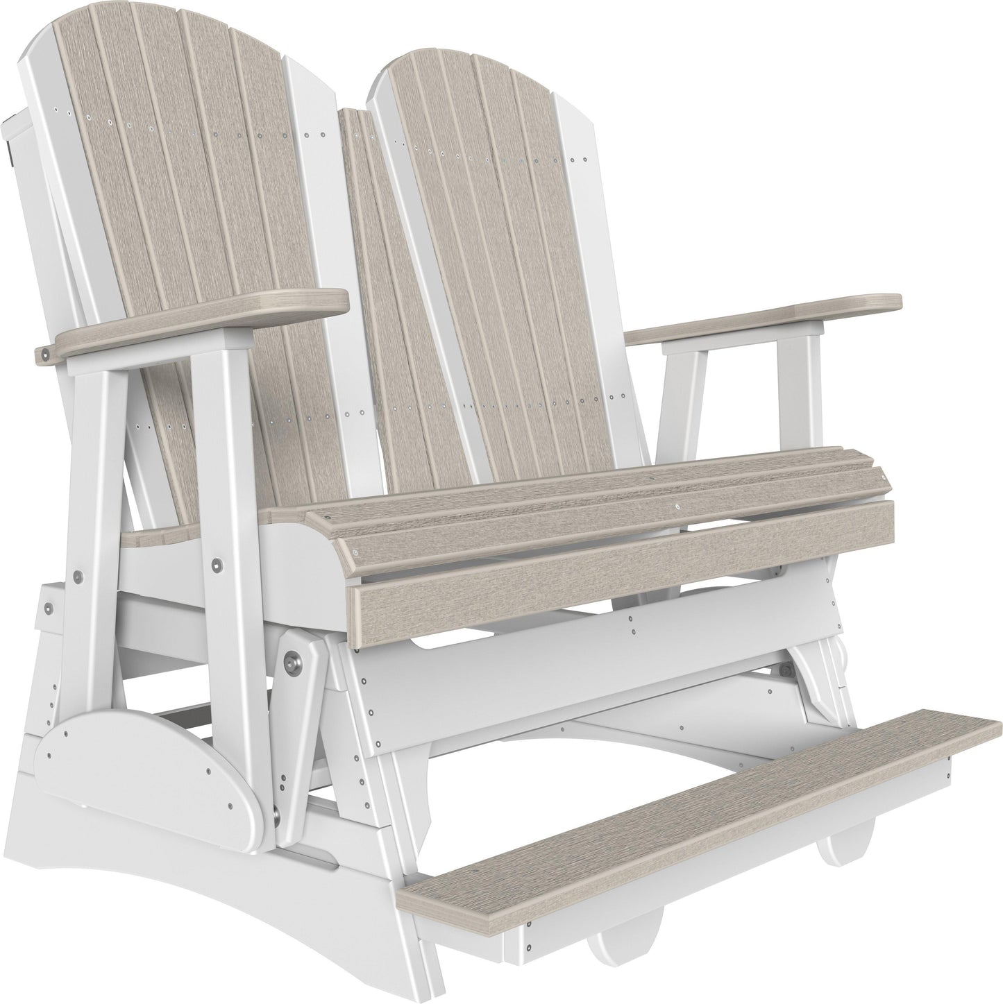 LuxCraft Recycled Plastic Counter Height 4' Adirondack Balcony Glider  - LEAD TIME TO SHIP 10 to 12 BUSINESS DAYS