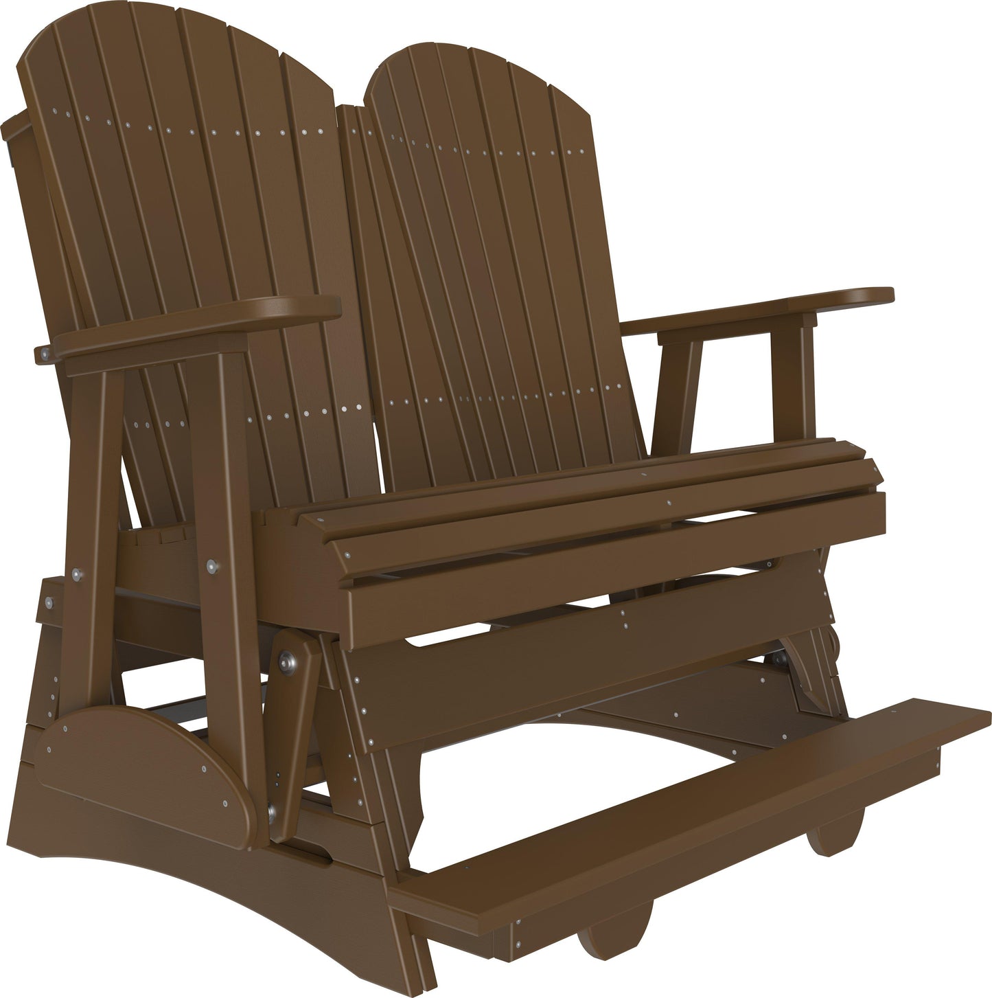 LuxCraft Recycled Plastic Counter Height 4' Adirondack Balcony Glider  - LEAD TIME TO SHIP 10 to 12 BUSINESS DAYS