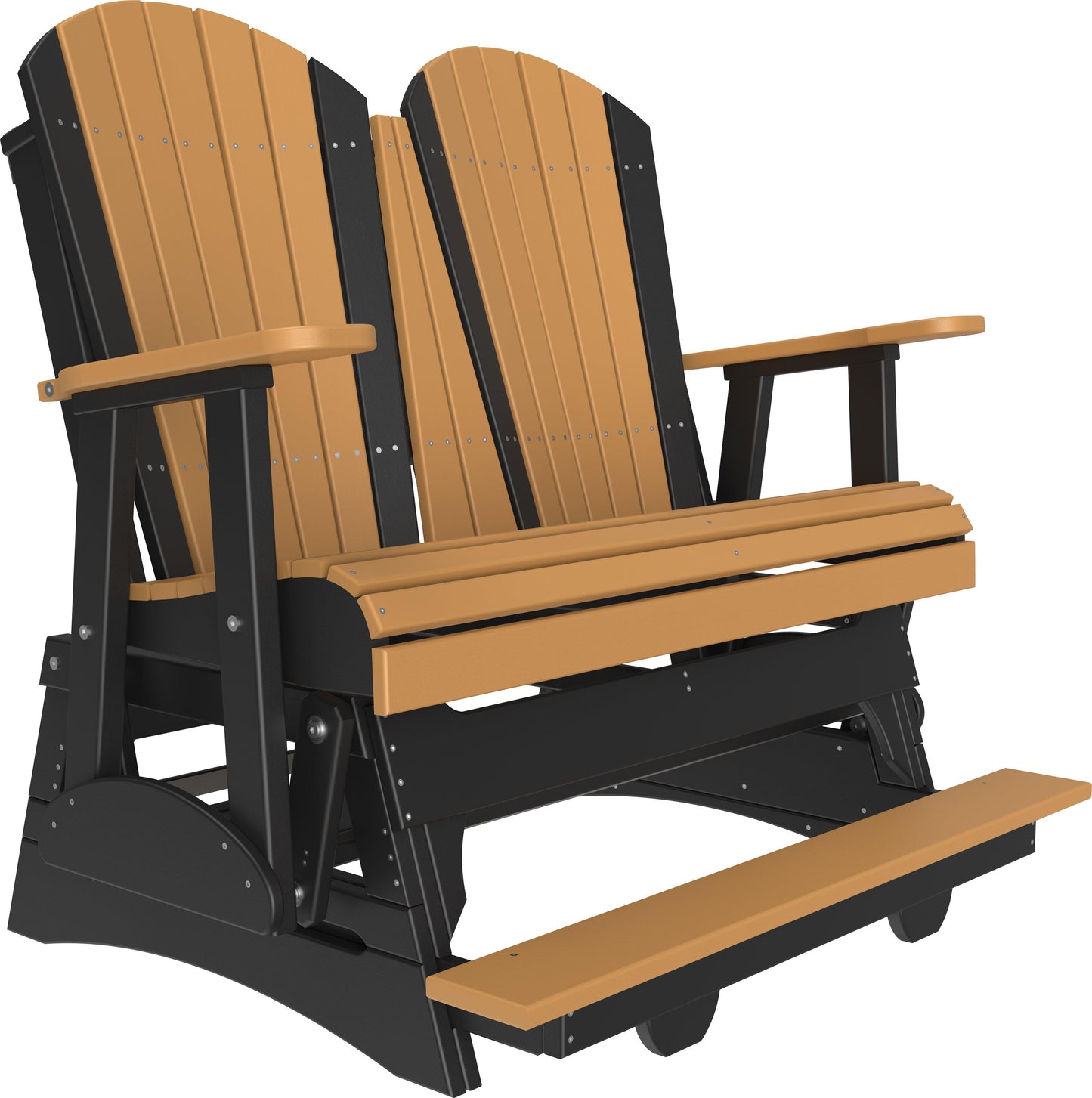 LuxCraft Recycled Plastic Counter Height 4' Adirondack Balcony Glider  - LEAD TIME TO SHIP 7 BUSINESS DAYS OR LESS