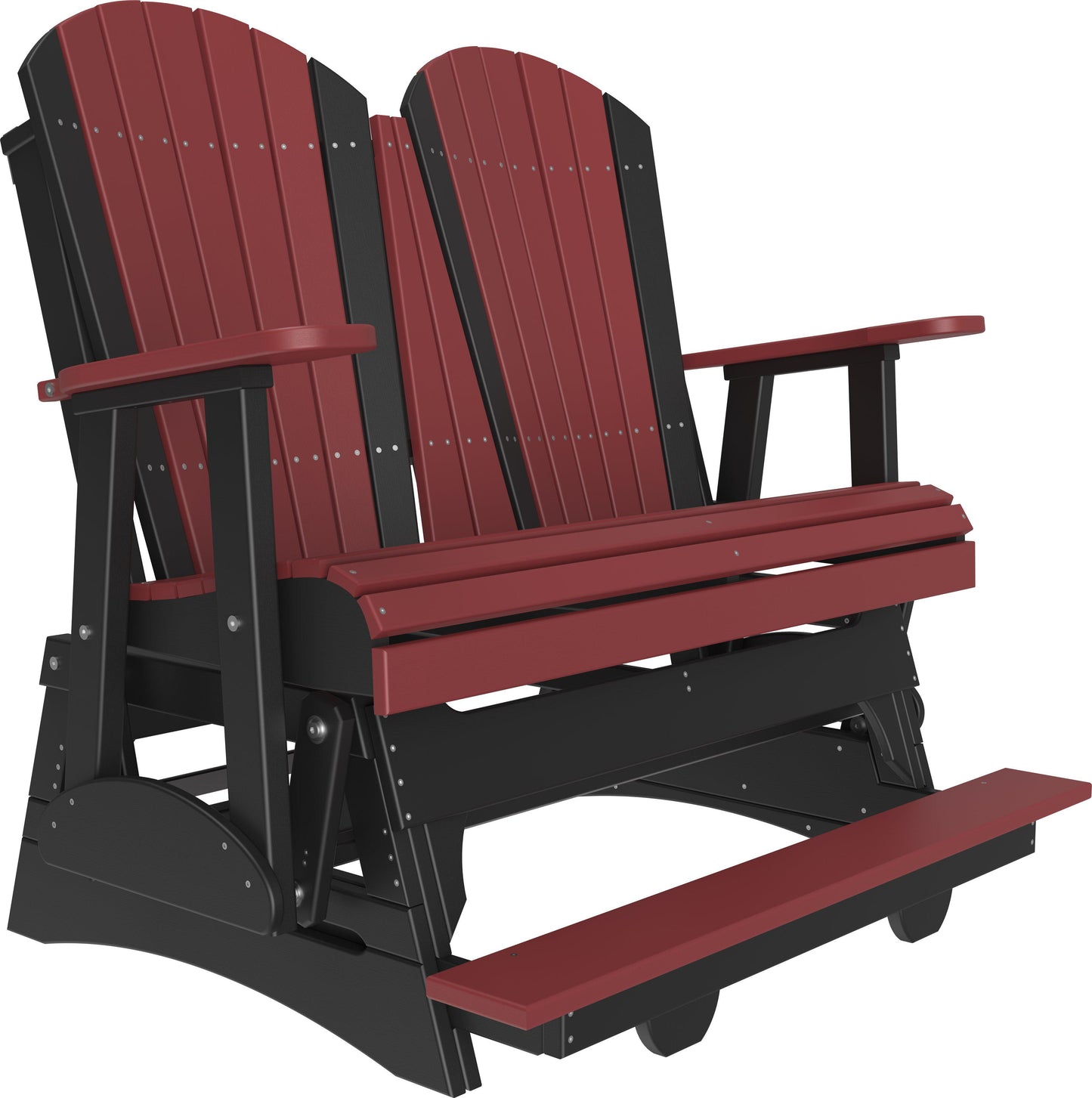 LuxCraft Recycled Plastic Counter Height 4' Adirondack Balcony Glider  - LEAD TIME TO SHIP 7 BUSINESS DAYS OR LESS