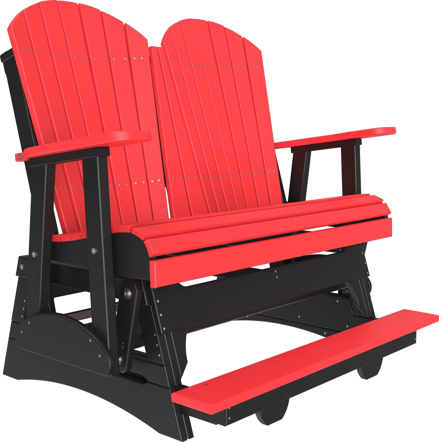 LuxCraft Recycled Plastic Counter Height 4' Adirondack Balcony Glider  - LEAD TIME TO SHIP 7 BUSINESS DAYS OR LESS