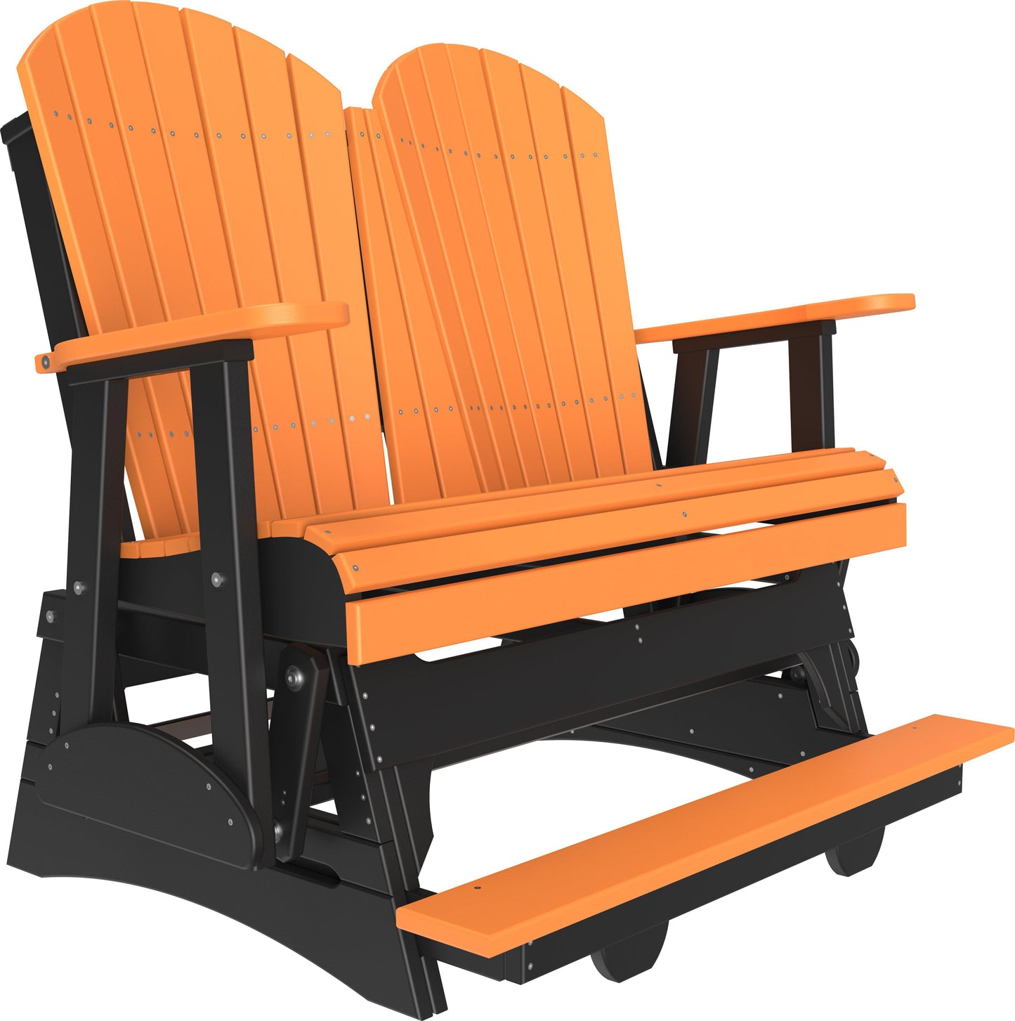 LuxCraft Recycled Plastic Counter Height 4' Adirondack Balcony Glider  - LEAD TIME TO SHIP 7 BUSINESS DAYS OR LESS