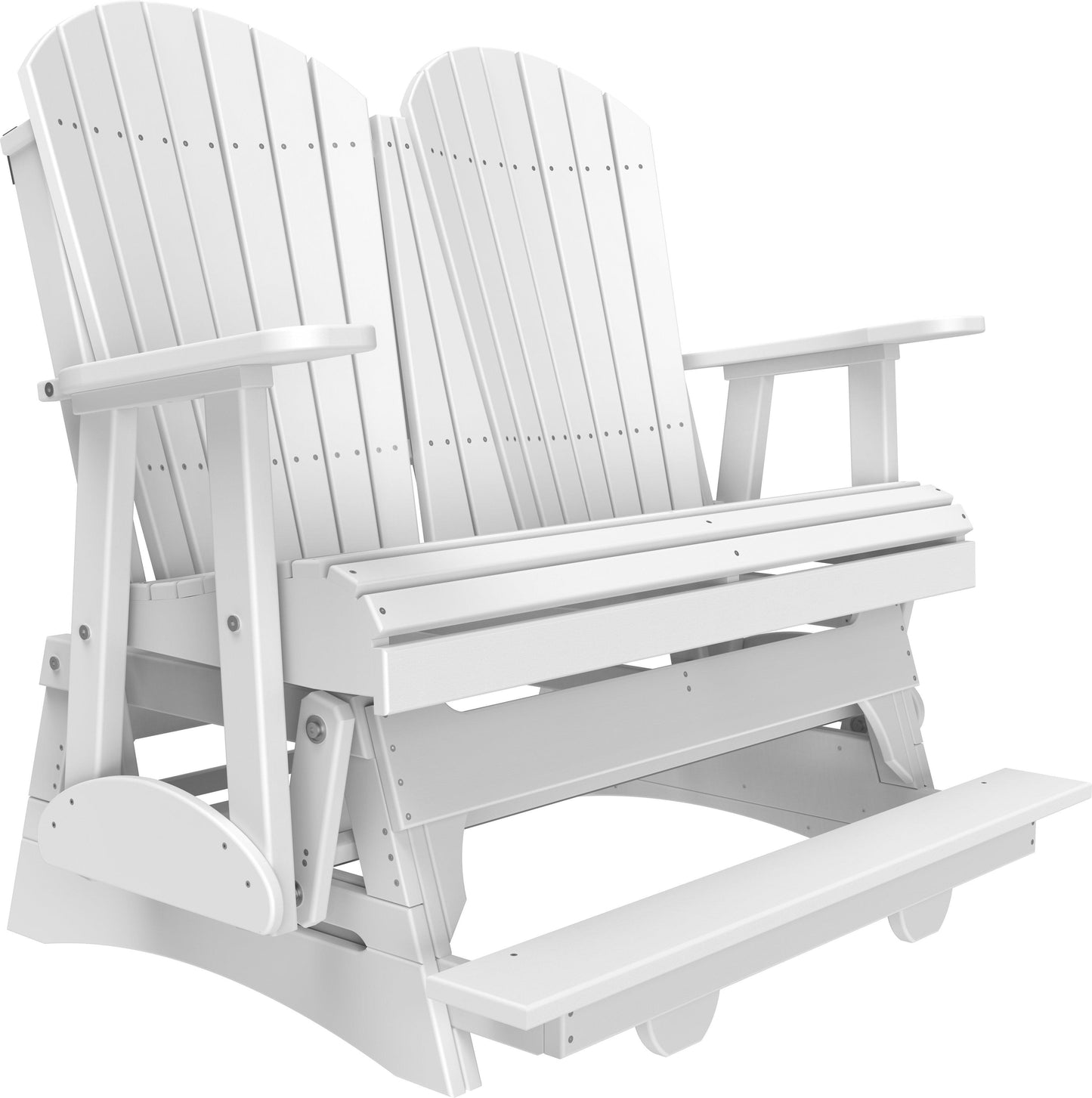 LuxCraft Recycled Plastic Counter Height 4' Adirondack Balcony Glider  - LEAD TIME TO SHIP 10 to 12 BUSINESS DAYS