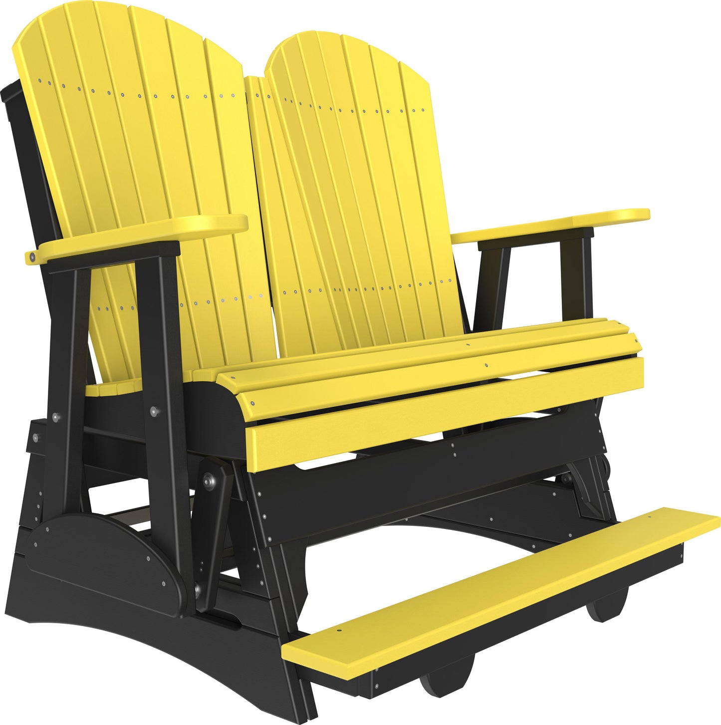LuxCraft Recycled Plastic Counter Height 4' Adirondack Balcony Glider  - LEAD TIME TO SHIP 7 BUSINESS DAYS OR LESS