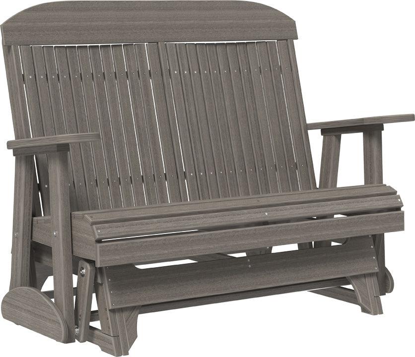 LuxCraft Classic Highback 4ft. Recycled Plastic Patio Glider  - LEAD TIME TO SHIP 7 BUSINESS DAYS OR LESS