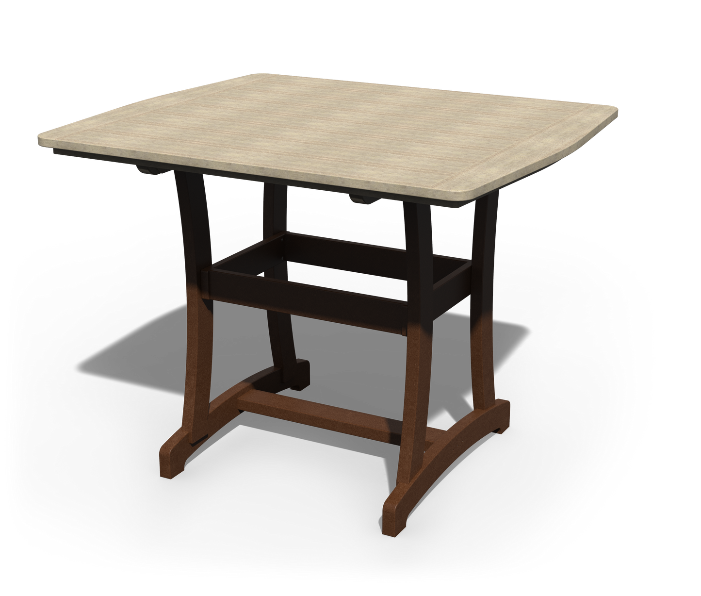 Patiova Recycled Plastic 4'x4' Legacy Bar Table - LEAD TIME TO SHIP 3 WEEKS
