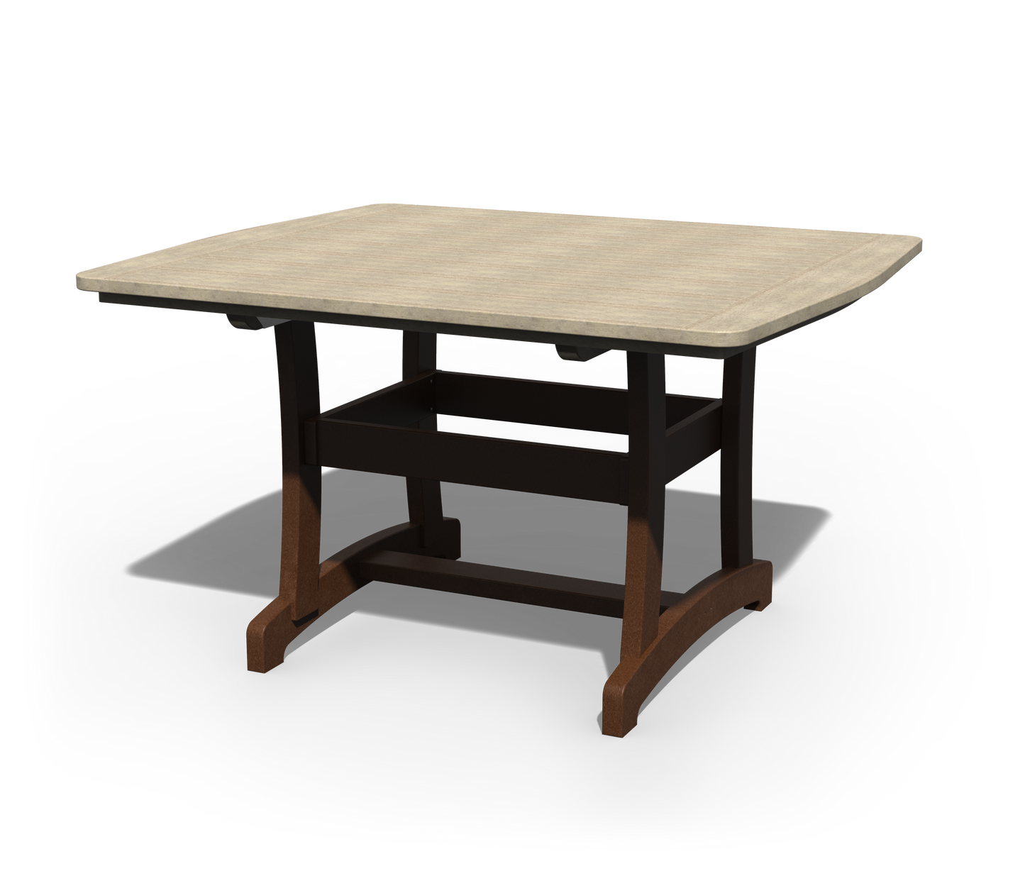 Patiova Recycled Plastic 4'x4' Legacy Dining Table - LEAD TIME TO SHIP 3 WEEKS