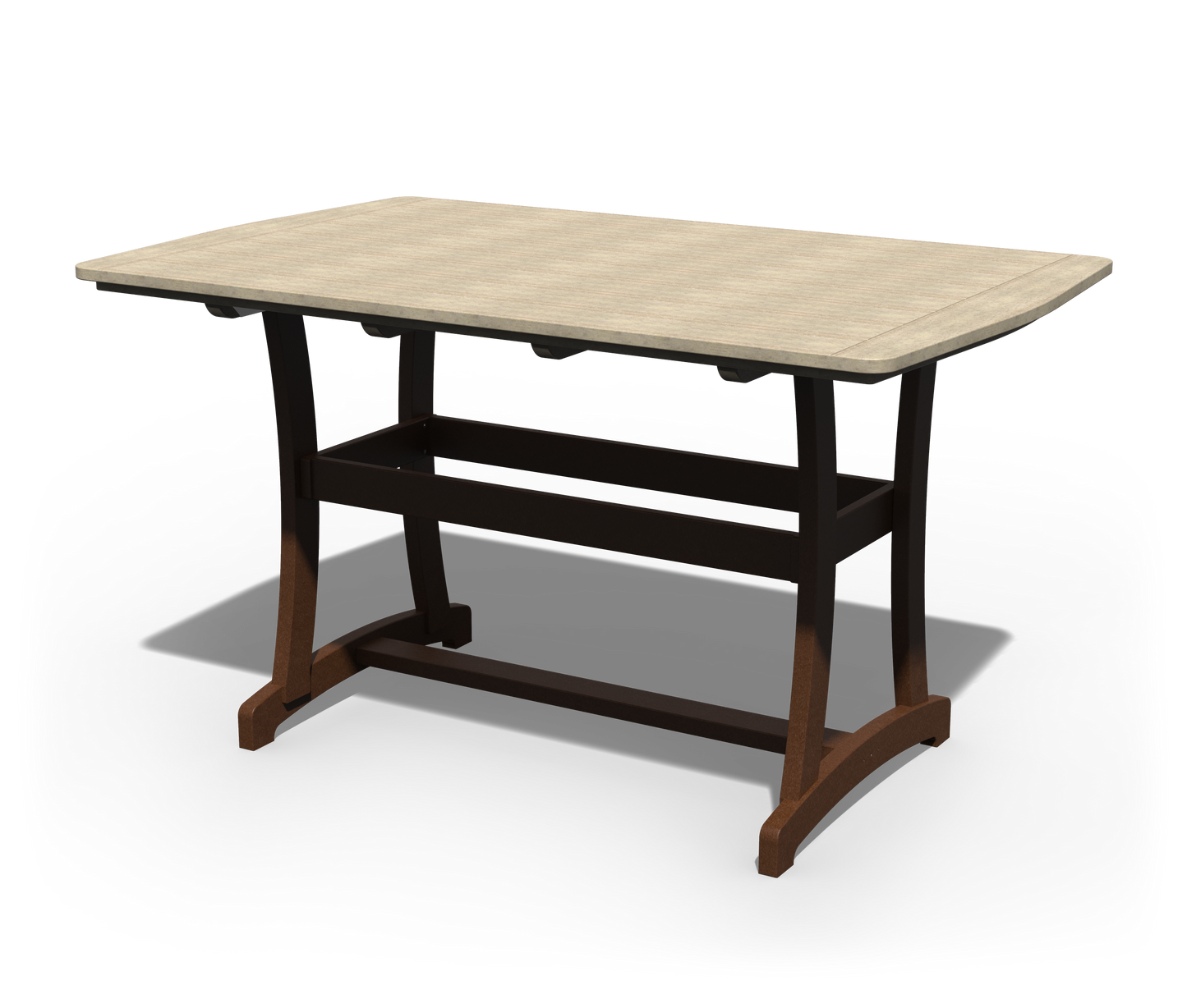 Patiova Recycled Plastic 4'x6' Legacy Bar Table - LEAD TIME TO SHIP 3 WEEKS