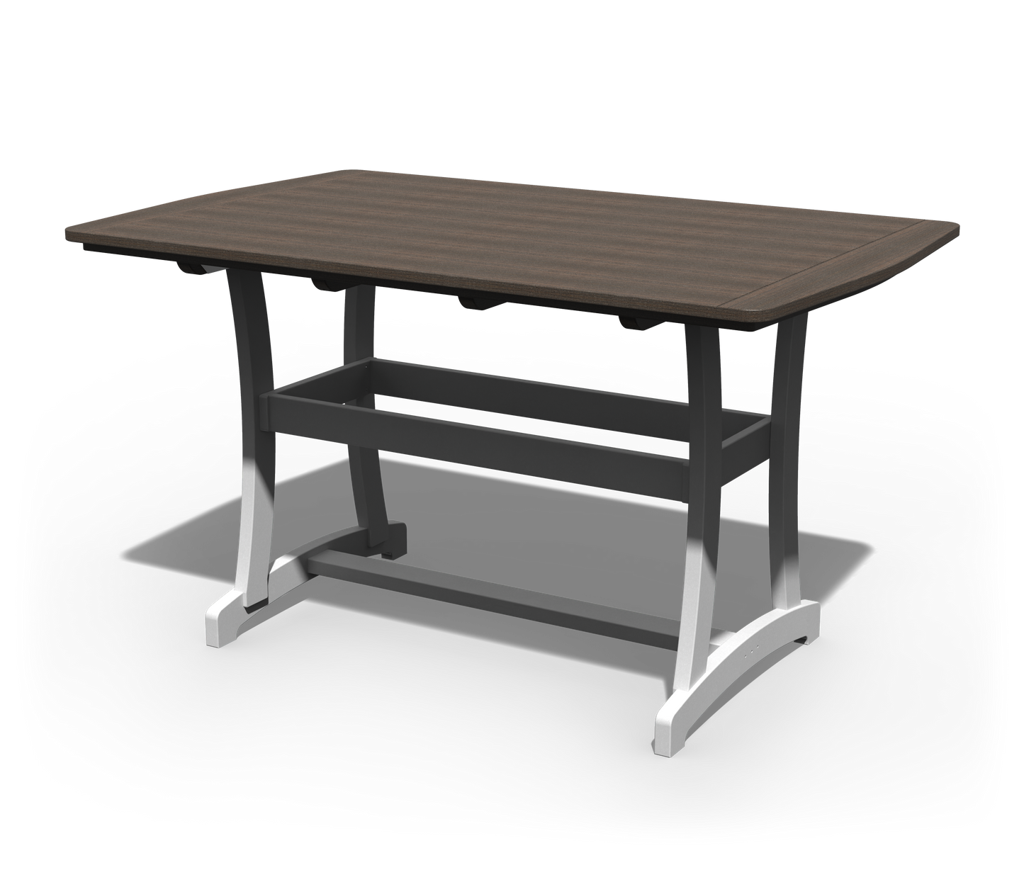 Patiova Recycled Plastic 4'x6' Legacy Bar Table - LEAD TIME TO SHIP 3 WEEKS
