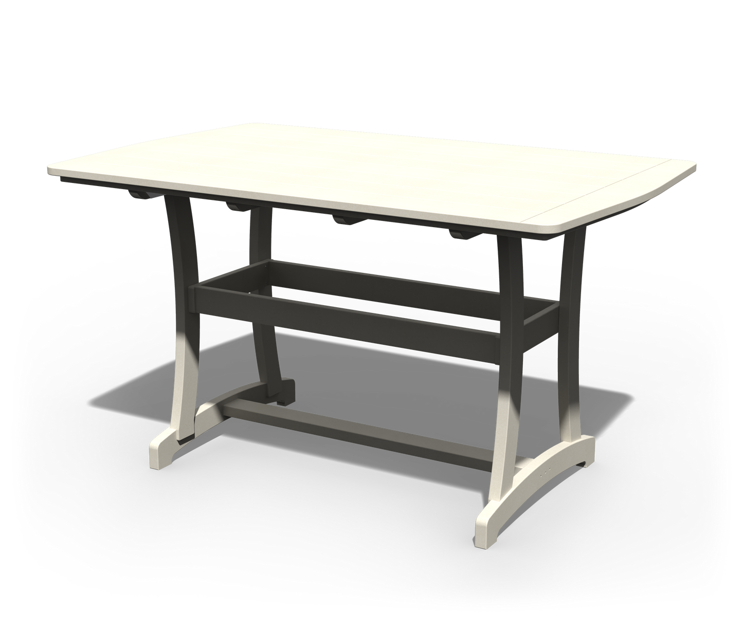 Patiova Recycled Plastic 4'x6' Legacy Bar Table - LEAD TIME TO SHIP 3 WEEKS