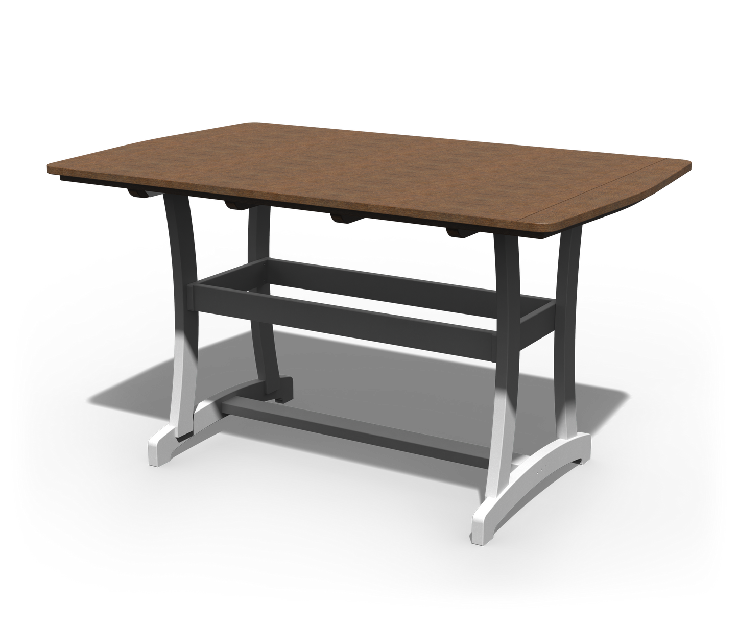 Patiova Recycled Plastic 4'x6' Legacy Bar Table - LEAD TIME TO SHIP 3 WEEKS