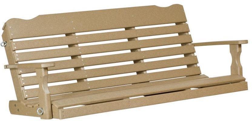 Leisure Lawns Amish Made Recycled Plastic 5' West Chester Porch Swing Model # 510 - LEAD TIME TO SHIP 4 WEEKS OR LESS