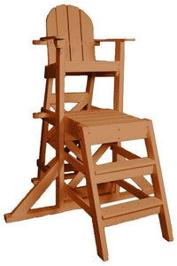 Tailwind Furniture Recycled Plastic MLG525 Medium Lifeguard Chair with Front Ladder - Rocking Furniture