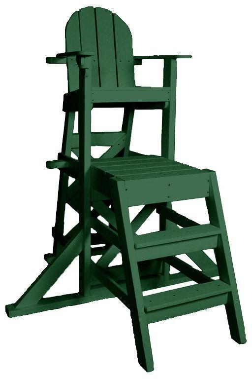 Tailwind Furniture Recycled Plastic MLG525 Medium Lifeguard Chair with Front Ladder - Rocking Furniture