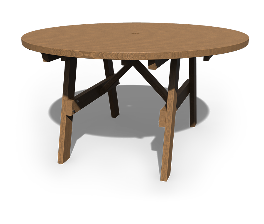 Patiova Pressure Treated Pine 54" Round Picnic Table - LEAD TIME TO SHIP 3 WEEKS