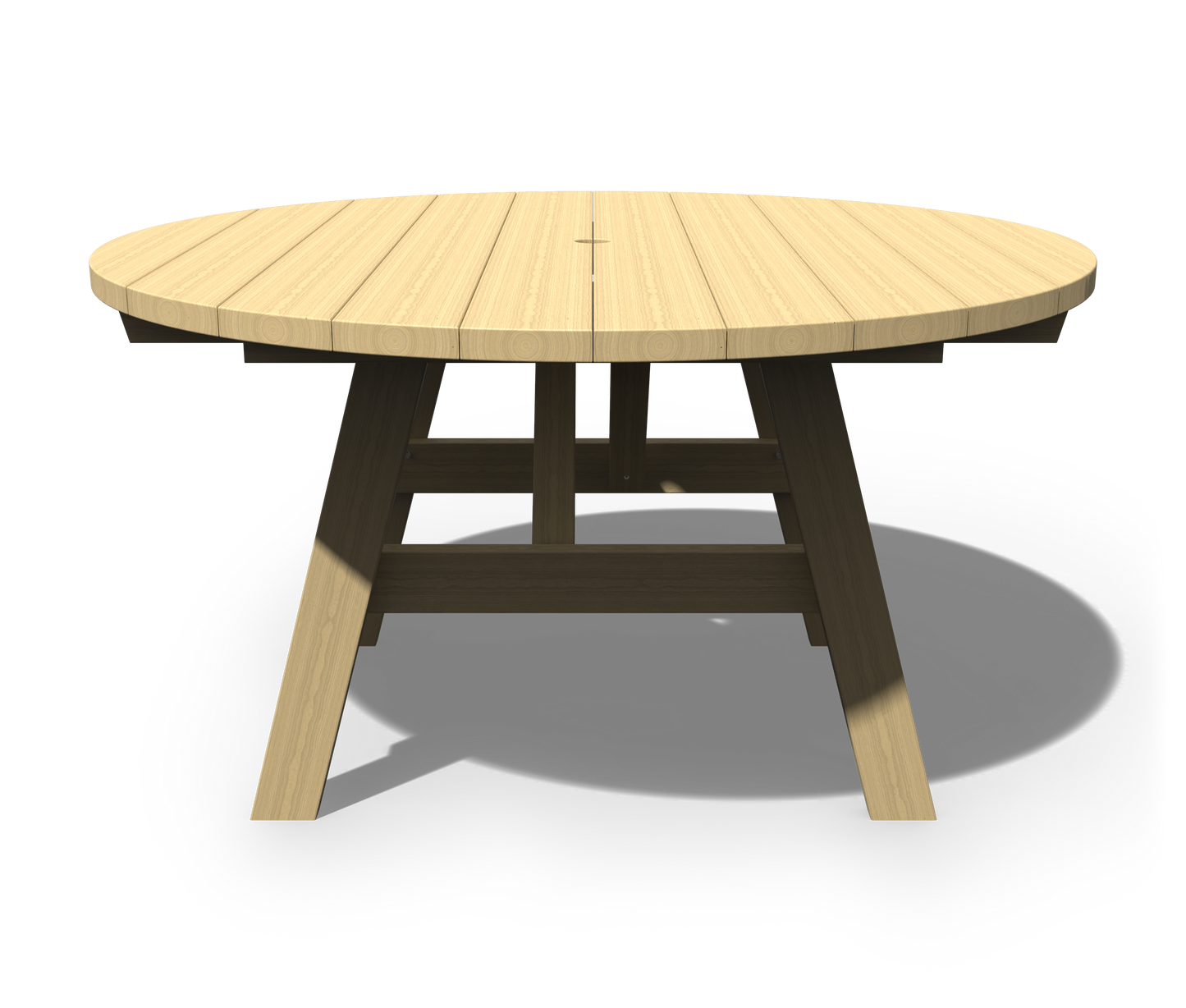 Patiova Pressure Treated Pine 54" Round Picnic Table - LEAD TIME TO SHIP 3 WEEKS