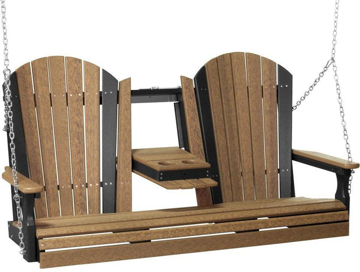5 foot wooden porch swing store