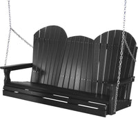 LuxCraft Adirondack 5ft. Recycled Plastic Porch Swing - Rocking Furniture