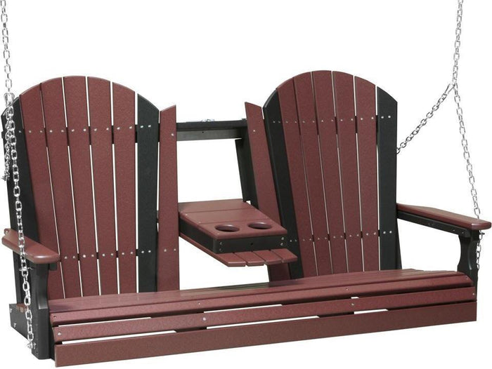 Adirondack Porch Swing Garden Patio Swing by Luxcraft Rocking Furniture