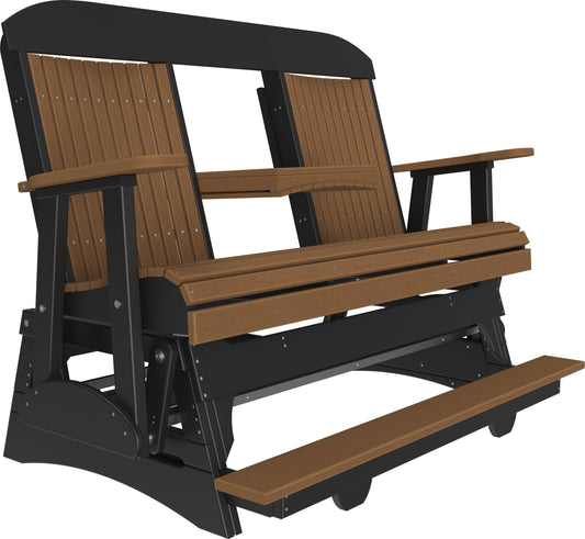 LuxCraft Counter Height Recycled Plastic 5' Classic Balcony Glider  - LEAD TIME TO SHIP 7 BUSINESS DAYS OR LESS