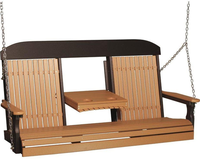 poly 5ft classic swing cedar on black