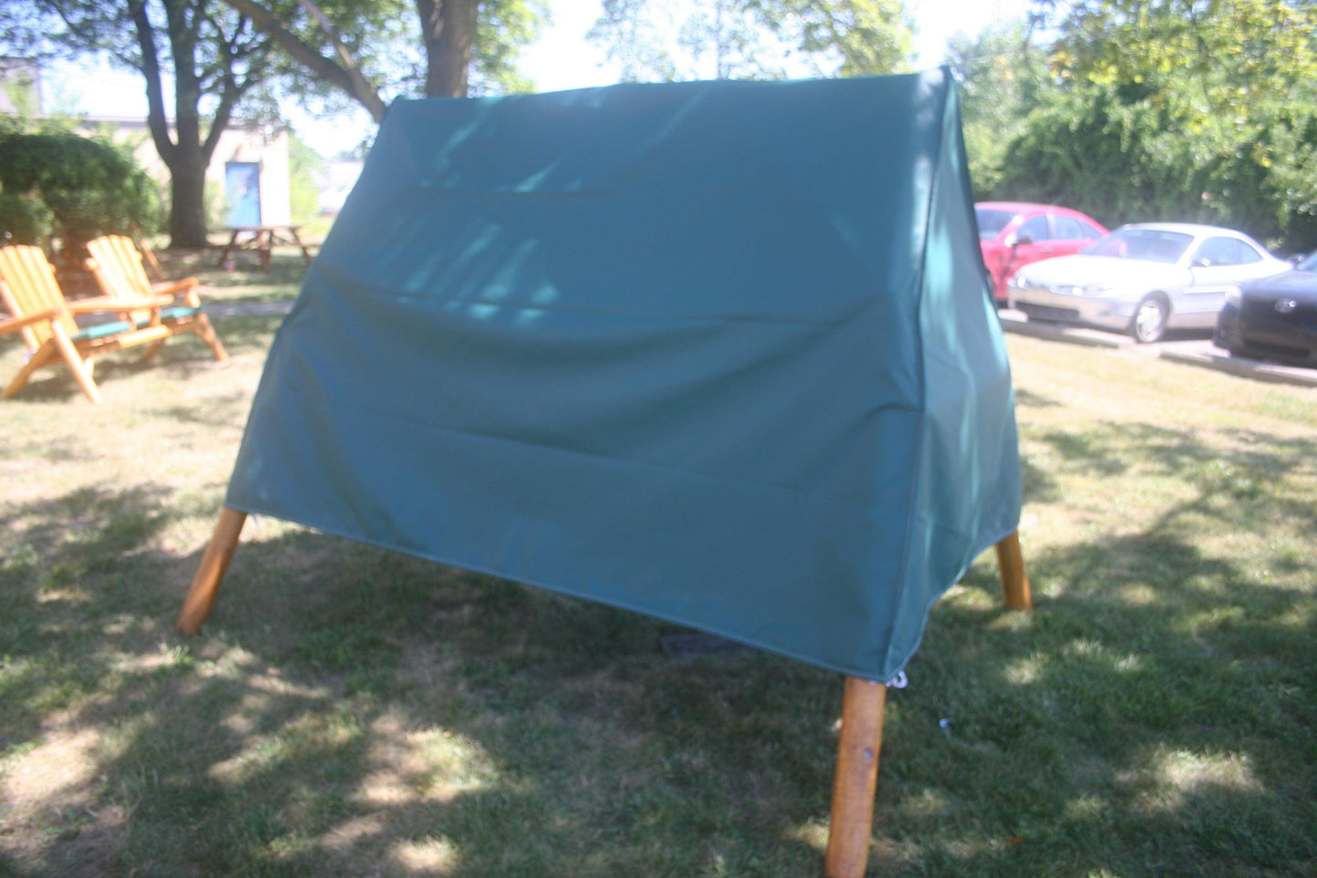 Moon Valley Rustic Tete-A-Tete Lawn Swing Cover - LEAD TIME TO SHIP 4 WEEKS OR LESS