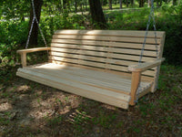 la cypress 5ft regular porch swing unfinished