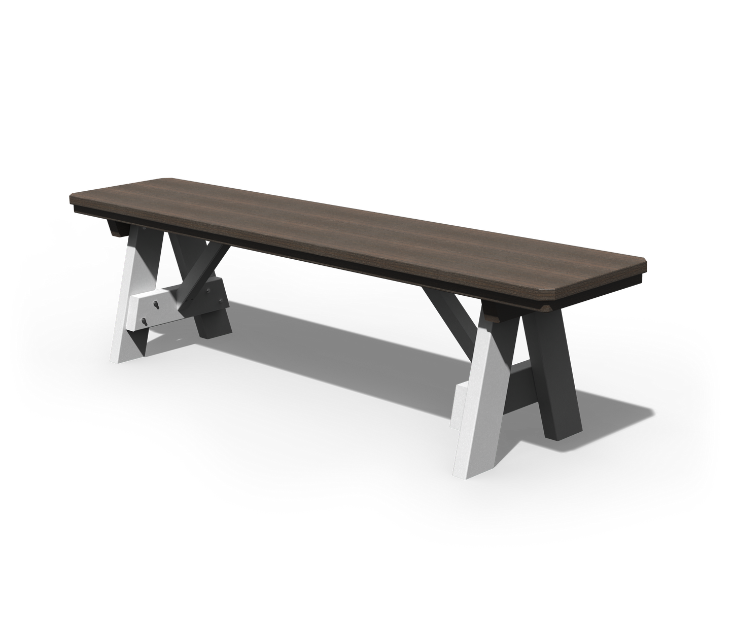 Patiova Recycled Plastic 66" Dining Bench - LEAD TIME TO SHIP 4 WEEKS