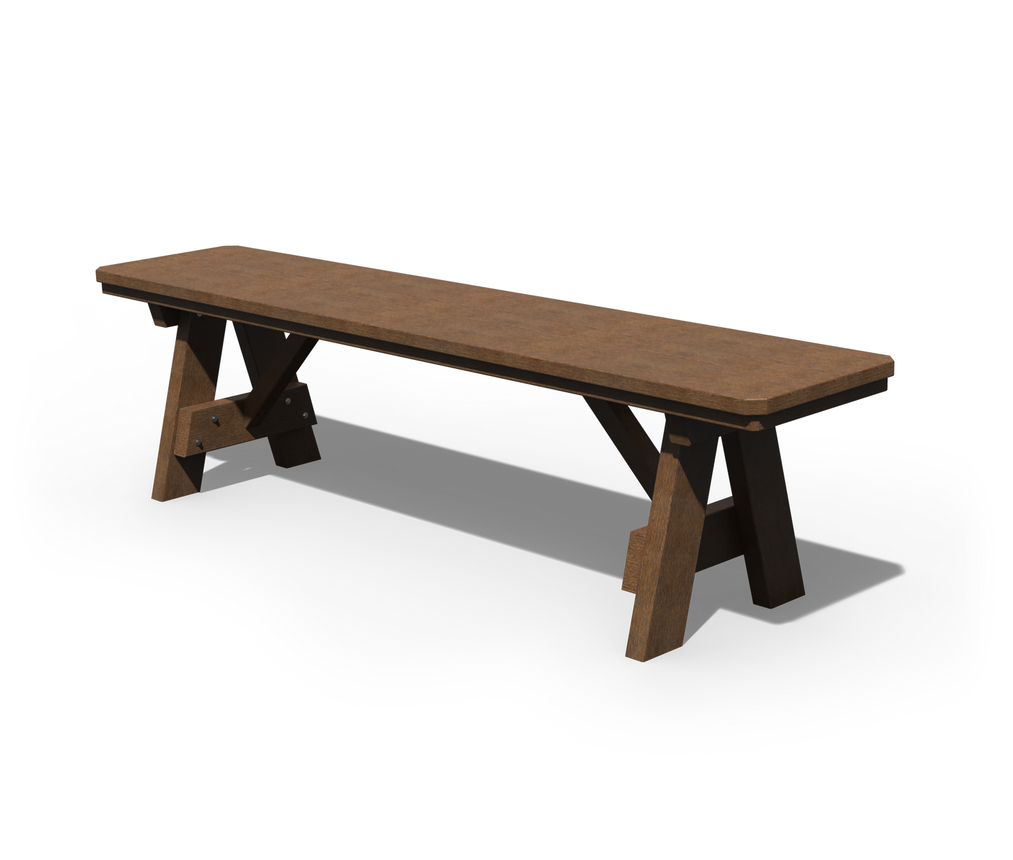 Patiova Recycled Plastic 66" Dining Bench - LEAD TIME TO SHIP 3 WEEKS