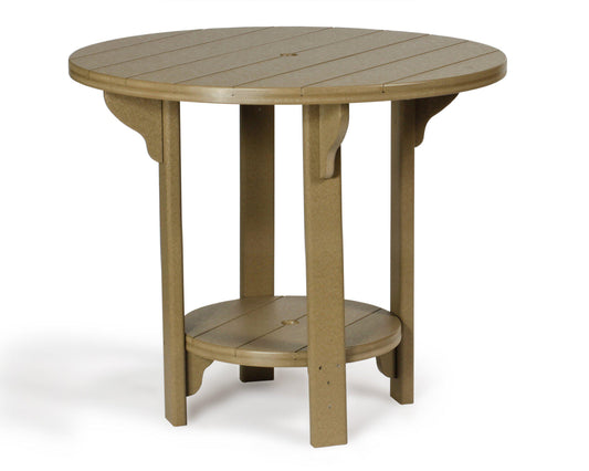 Leisure Lawns Amish Made Recycled Plastic Round Table 42" (Counter Height) Model #742C - LEAD TIME TO SHIP 4 WEEKS