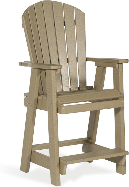 Leisure Lawns Amish Made Recycled Plastic Balcony Chair (BAR HEIGHT) Model #321B - LEAD TIME TO SHIP 4 WEEKS OR LESS