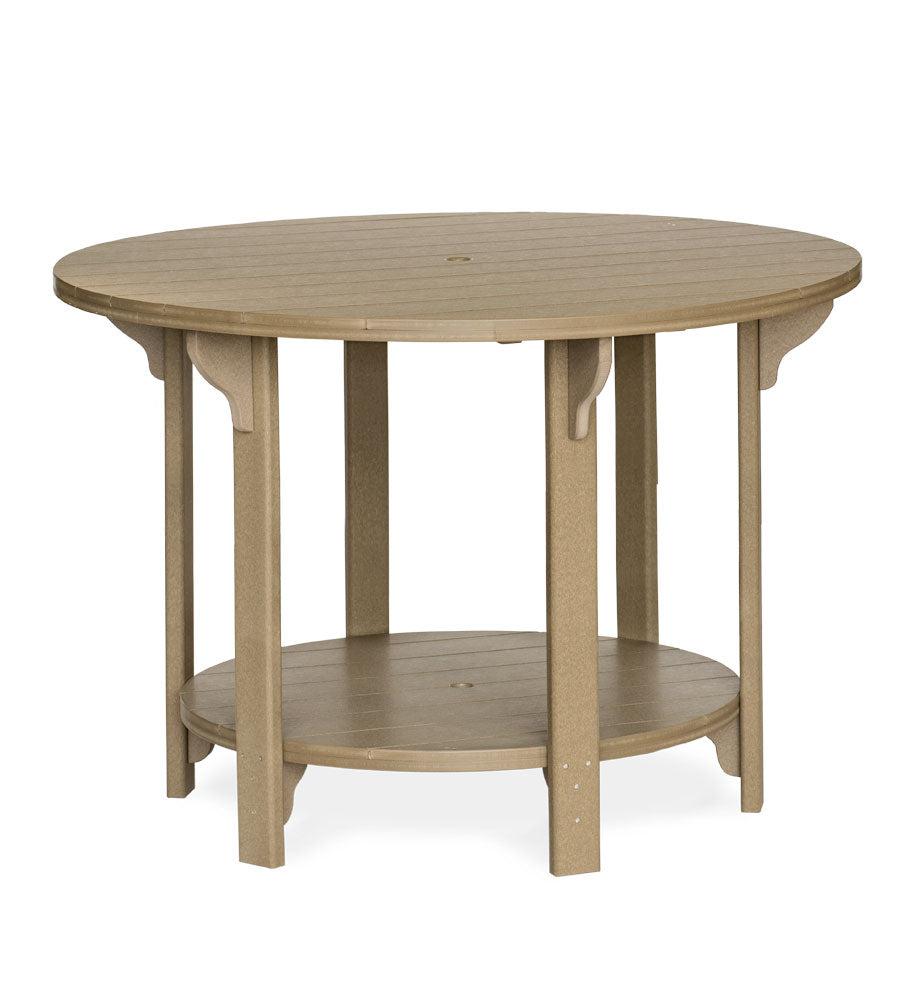 Leisure Lawns Amish Made Recycled Plastic Round Table 60" (Bar Height) Model #760B - LEAD TIME TO SHIP 4 WEEKS