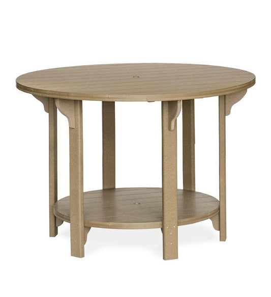 Leisure Lawns Amish Made Recycled Plastic Round Table 60" (Bar Height) Model #760B - LEAD TIME TO SHIP 4 WEEKS