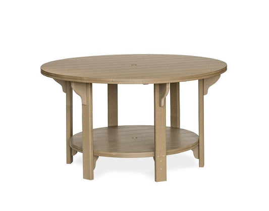 Leisure Lawns Amish Made Recycled Plastic Round Table 60" (Counter Height) Model #760C - LEAD TIME TO SHIP 4 WEEKS