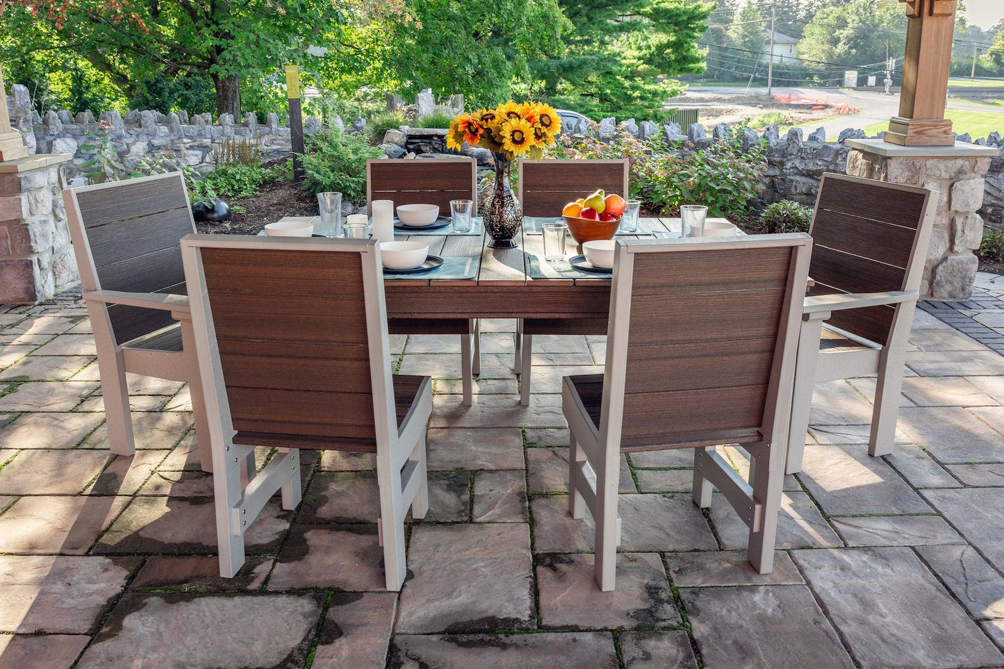 Patiova Recycled Plastic 4'x6' Coastal Dining Table - LEAD TIME TO SHIP 3 WEEKS
