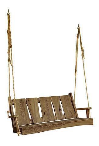 A&L Furniture Blue Mountain Collection 5' Timberland  Locust Swing with Rope - LEAD TIME TO SHIP 10 BUSINESS DAYS