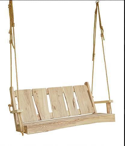 A&L Furniture Blue Mountain Collection 5' Timberland  Locust Swing with Rope - LEAD TIME TO SHIP 10 BUSINESS DAYS