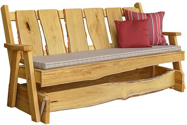 A&L Furniture Blue Mountain Collection 6' Timberland Locust Glider Bench - LEAD TIME TO SHIP 10 BUSINESS DAYS